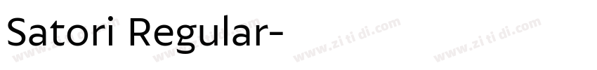 Satori Regular字体转换